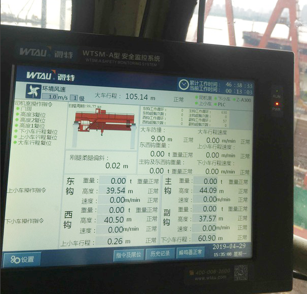 造船龙门吊监控系统仪表