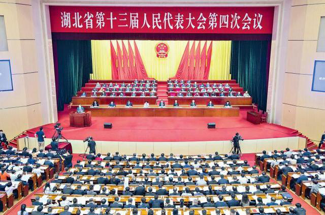 董事长聂道静参加湖北省十三届人大四次会议