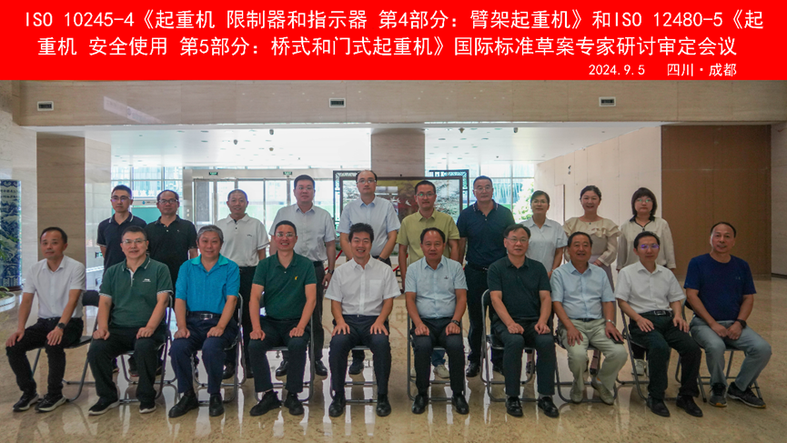 ISO 10245-4《起重机  限制器和指示器  第4部分：臂架起重机》和ISO 12480-5《起重机  安全使用  第5部分：桥式和门式起重机》的制修会议合影